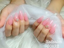 ネイルサロンソアレ(SOARE)/シンプルにパーツがポイント