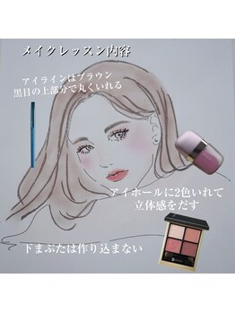 ココルーネ(COCORUNE)/メイクレッスン内容です