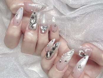 モカ 心斎橋(moca by Lee)/【Aina】ホワイトネイル