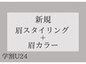 【新規・学割U24】学生眉ワックス+眉カラー￥11000→￥7500　【60分】
