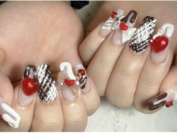 クロレ(Nail Salon COLORE)/バレンタインネイル 担当:粥川