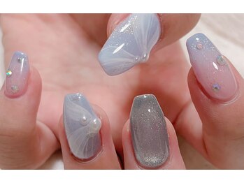 ディーネイル 天王寺(D-nail)/【小山】リボンネイル