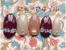 ボルドー&ブラウン☆定額￥5980