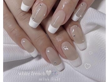 ミンズネイル(minsnail)/長さだしフレンチネイル
