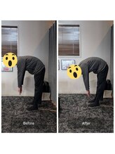 ナオル整体 大阪京橋院(NAORU整体)/ Before After【前屈動作】