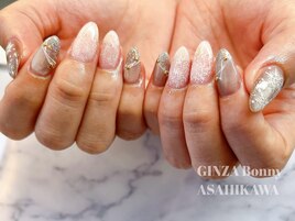 冬/雪の結晶/グレー/ホログラム