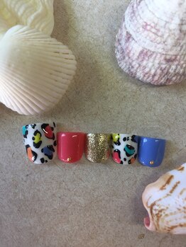 アネラ アイラッシュアンドネイル 六本木店(Anela Eyelash&nail)/☆レオパードネイル☆