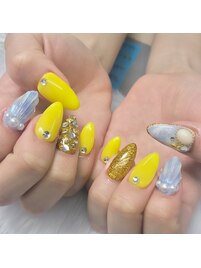 人魚の鱗ネイル☆