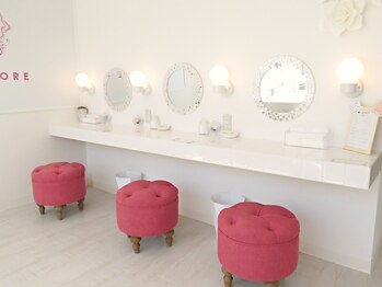 マドモア プティット 加古川店(MADEMORE petite)/メイクスペースの徹底除菌