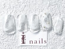 アイネイルズ 梅田店(I nails)/ホワイト透けニュアンス￥7200