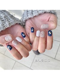 ニット　雪の結晶