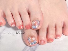 ネイルアトリエルカ(nail atelier LUCA)/W-77 大人可愛いチェックネイル