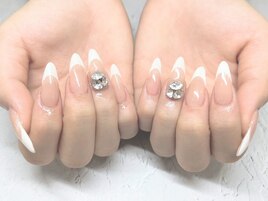 シンプルフレンチネイル