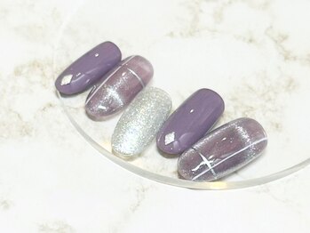 ネイルサロン マリキータ(MARIQUITA)/マグネットチェック/大人可愛い