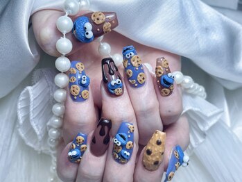 ネイルプリンセス(Nail Princess)/クッキーモンスターネイル