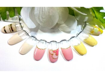 ネイルサロン エム本カンパニー(M)/逆フレンチ￥５９００