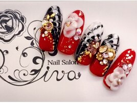 和柄ネイル☆RED