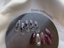 ドレス(Dress nail＆eyelash Lolonois)/ちぐはぐネイル