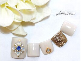 《フットネイル》ブローチネイル