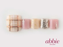 ネイルサロンアビー 北千住店(abbie)/ぷっくりチェックフット ￥12562