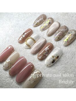 プライベートブライティ(Brighty)/春ニュアンスネイル