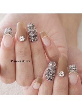 グランチュール(Grantulle)/ツイード柄ネイル