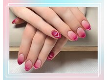 センシー ネイル スタジオ(Sensy Nail Studio)/マグネットグラデ+チークベース