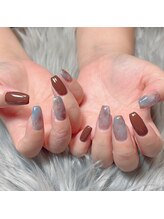 リンクネイル(Link nail)/秋色ニュアンス