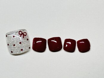 ハートとリボンの組合せ