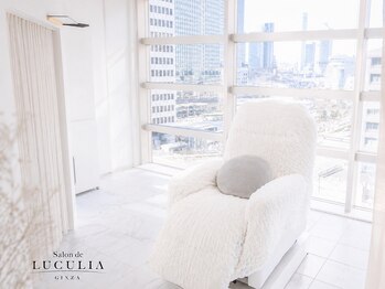 サロンドルクリア 銀座店(Salon de LUCULIA)の写真/半個室の上品空間白を基調としたサロンでリクライニングチェアに身を委ねリラックス♪