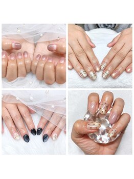 和(nagomi)の写真/毎月変わる定額デザインが人気！大人可愛いシンプル上品な指先で気分も上々♪