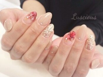 ラシェスキタモト (luscius kitamoto)/水彩マーブルネイル