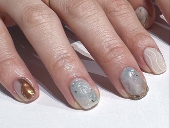 ファンクションネイルズ 表参道 原宿(FUNCTION NAILS)/ニュアンス/ミラー