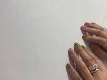 アオ 渋谷(ao.)/緑ネイル