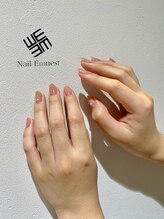 ネイル エミュスト(Nail Emuest)/シンプルネイル/ピンクベージュ