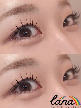 ラナ(lana)の写真/モチが違う！【LEDエクステ】専用のグルーをLEDライトで硬化する最新マツエク*束感コーティング仕上げも◎
