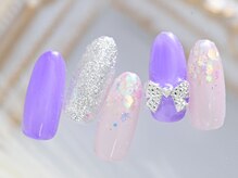 プリュム(Plume)/☆リボンネイル