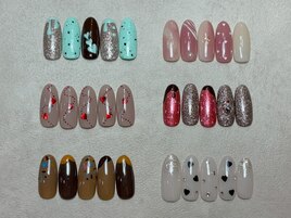 イベント限定バレンタインネイル