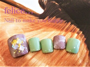 ネイルサロン フェリーチェ(felice)/【定額フットネイル】¥8480