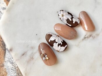 ネイルサロン アージュ(Nail Salon A jyu)/ブラウンエスニックネイル