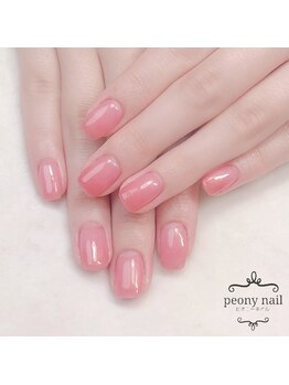 ピオニーネイル(peony nail)/グラデーションとワンカラーの間