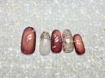 アルク バイ ネオリーブ 荻窪店(arc by neolive)/12月定額/ツイードネイル