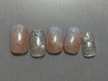 アイ ネイルズ 天神店(I nails)/夕焼けニュアンス　￥7000