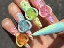 夏ネイル ハリボーネイル Y2K