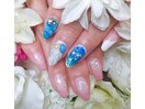 夏ネイル　フルアート7100円