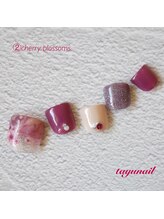 たゆ ネイル(たゆnail)/チェリーネイル☆　フットネイル