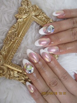 ミラーフレンチネイル