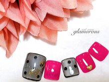 ネイルグラマラス 西新井店/《フットネイル》シアーネイル