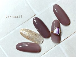 天然石の大人リングネイル