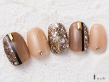 アイネイルズ 横浜WEST店(I-nails)/ブラウンラメオフィス9480円